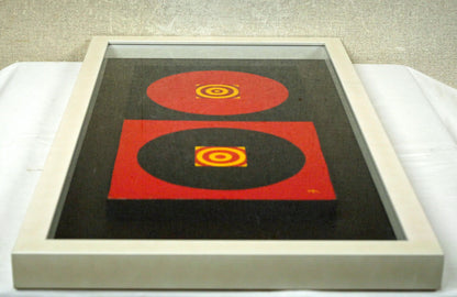 渡辺伊八郎「円」油絵・変形6号　額装画像3