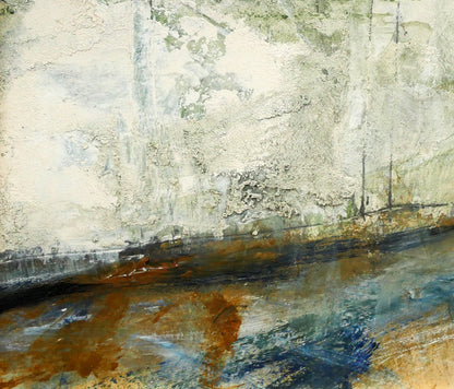 渡辺貞一「或る風景」油絵・色紙　拡大画像3