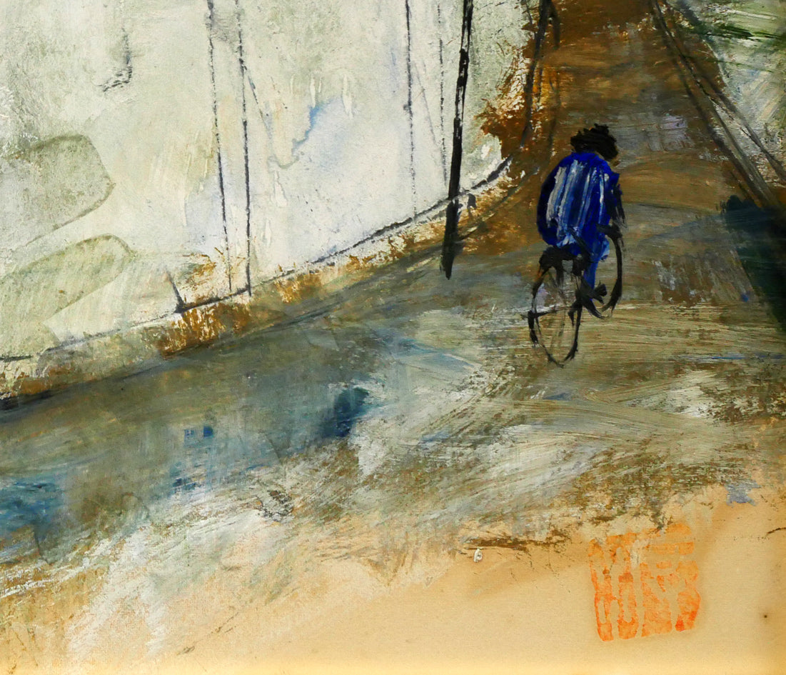 渡辺貞一「或る風景」油絵・色紙　拡大画像4