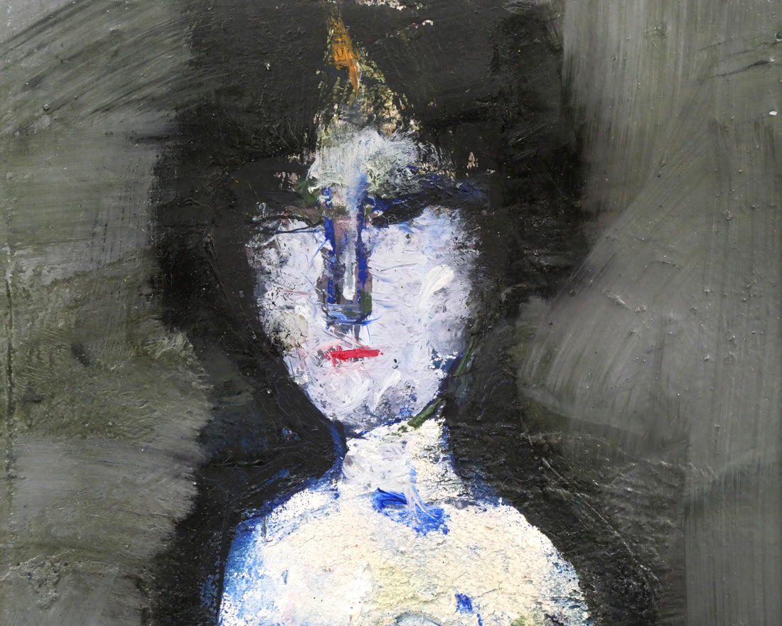 渡辺貞一「裸婦像」油絵・変形2号　拡大画像1