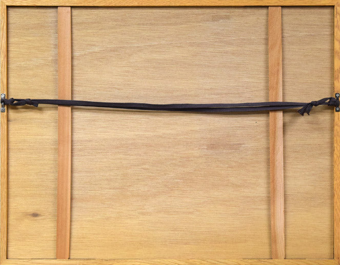 渡会純价「ヴァイオリン（B）」銅版画　額縁裏側画像