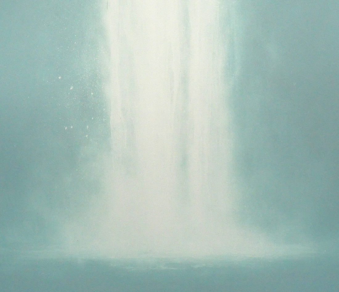 千住博「Waterfall＃20（ウォーターフォール）」フォトエッチング、アクアチント、ルーレット　拡大画像6