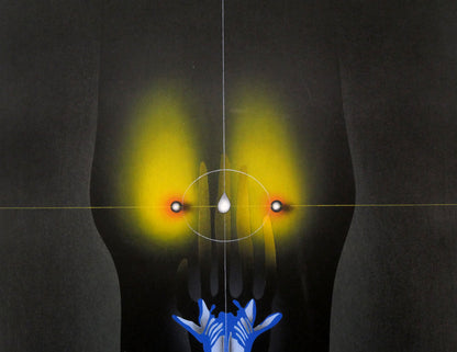 ポール　ヴンダーリッヒ(Paul　WUNDERLICH)「Woman　torso　with　flower」木版画　拡大画像1