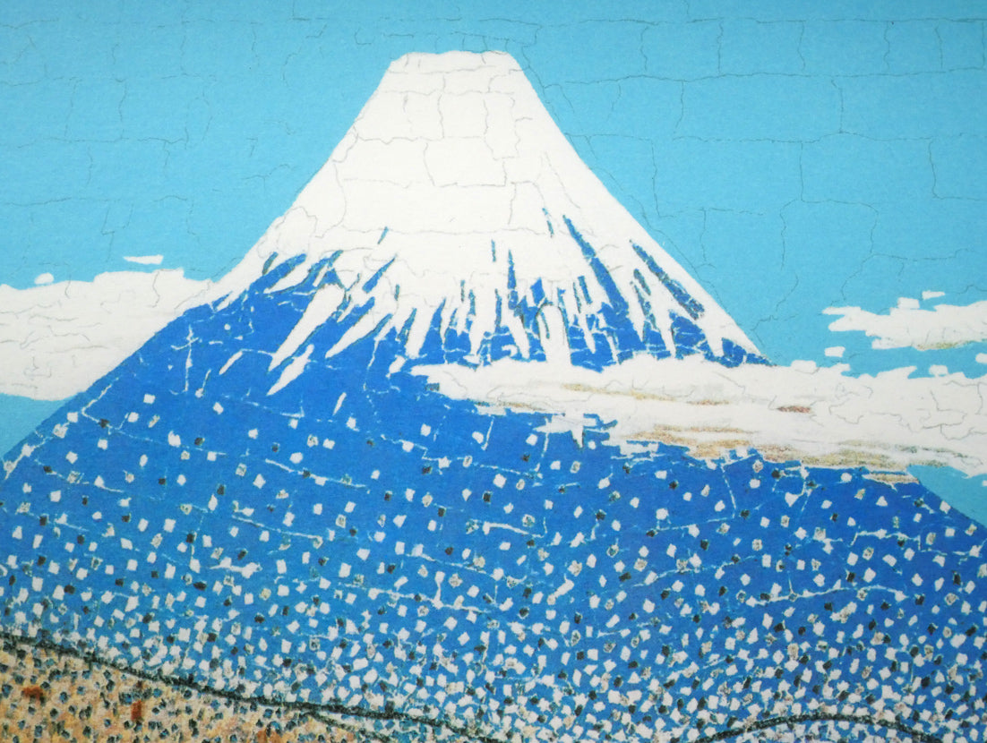 山下清「日本平よりの富士」リトグラフ　拡大画像2