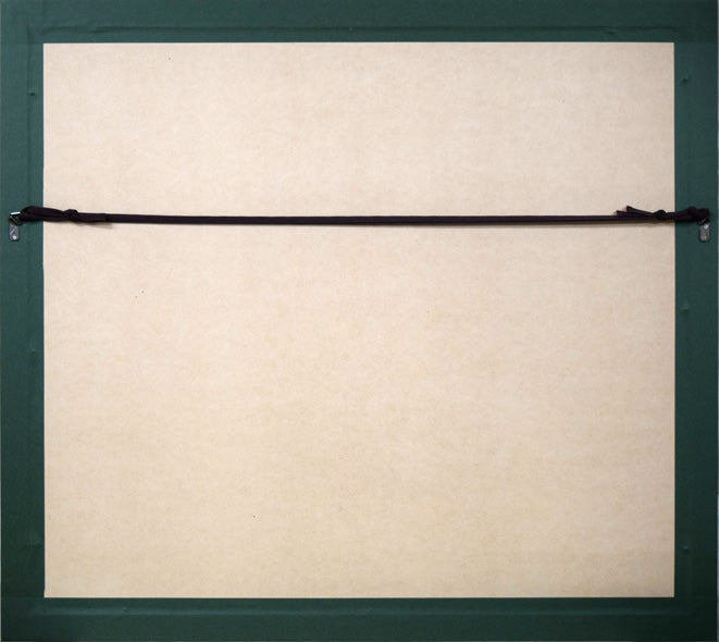 山下清「富田林の花火」リトグラフ　額縁裏側画像