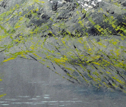 山崎貴稔「水元（公園・桜・東京）」油絵・F20号　拡大画像4