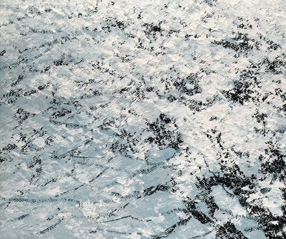 山崎貴稔「丘に咲く（桜）」油絵・F4号　拡大画像1