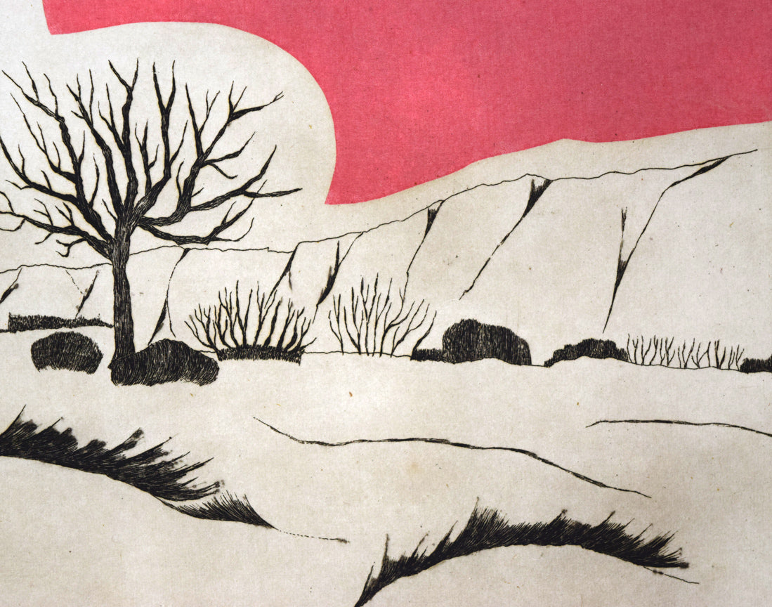 柳澤紀子「旅への誘ないⅢ」銅版画　拡大画像10