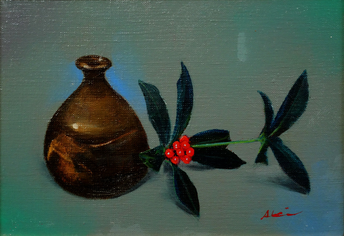 八代亜紀「静」油絵・SM　作品全体画像
