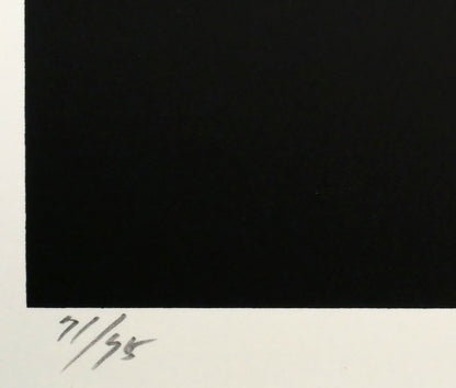 安田侃「作品」シルクスクリーン版画　限定番号（ed,71/75）