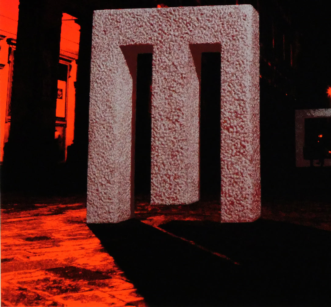 安田侃「天聖・天モク：フィレンツェ街路（2）」シルクスクリーン版画　拡大画像3