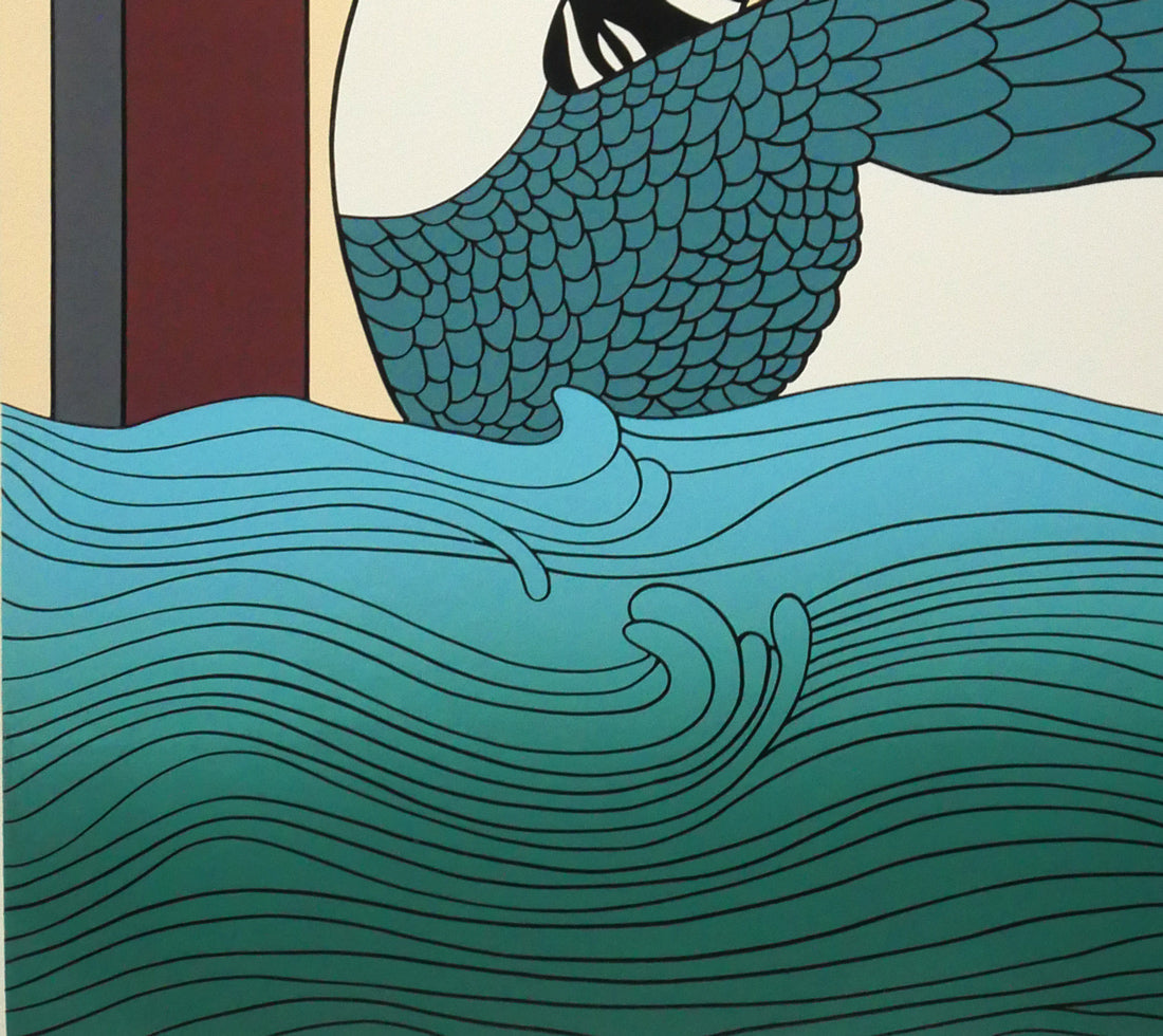 矢柳剛「作品2（「愛の動物誌」より）」シルクスクリーン版画　拡大画像5