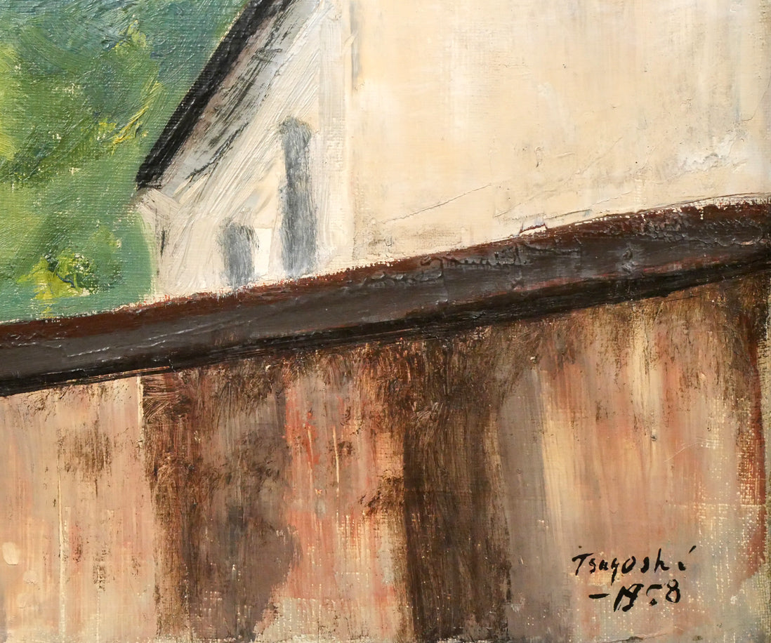 矢柳剛「ベロオリゾンテ教会（ブラジル風景）」油絵・F6号　拡大画像5