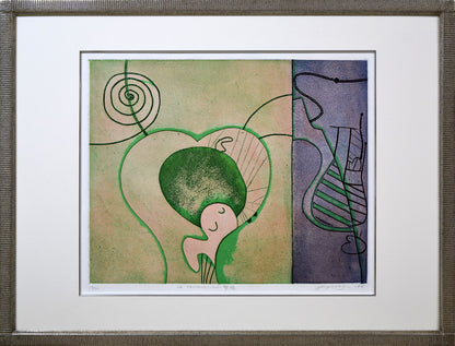 矢柳剛「LA　PROPAGATION・繁殖」銅版画
