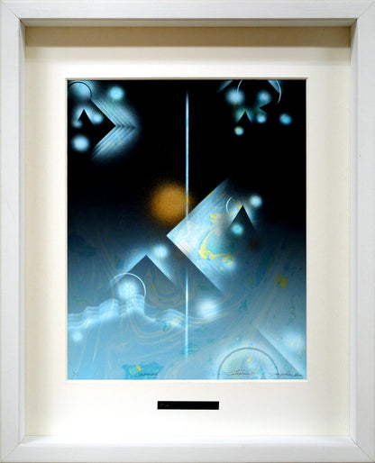 矢崎勝美「Cosmos」モノタイプ1点物版画・2011年作