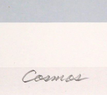 矢崎勝美「Cosmos・1998」モノタイプ1点物版画　タイトル画像