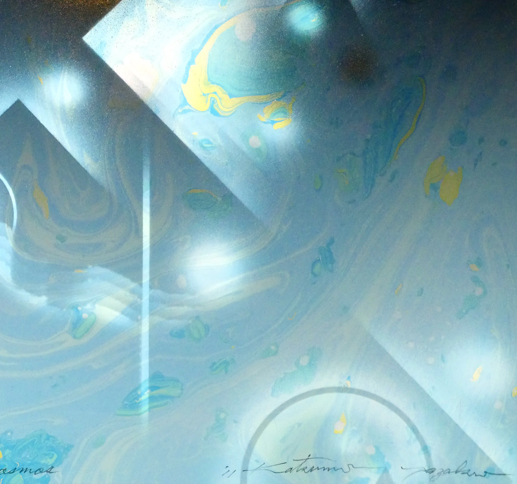 矢崎勝美「Cosmos」モノタイプ1点物版画・2011年作　拡大画像4