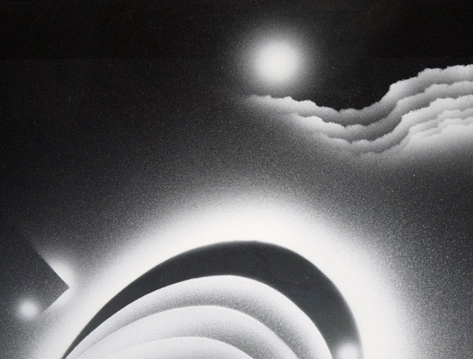 矢崎勝美「Cosmos・2003」モノタイプ1点物版画　拡大画像1