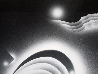 矢崎勝美「Cosmos・2003」モノタイプ1点物版画　拡大画像1