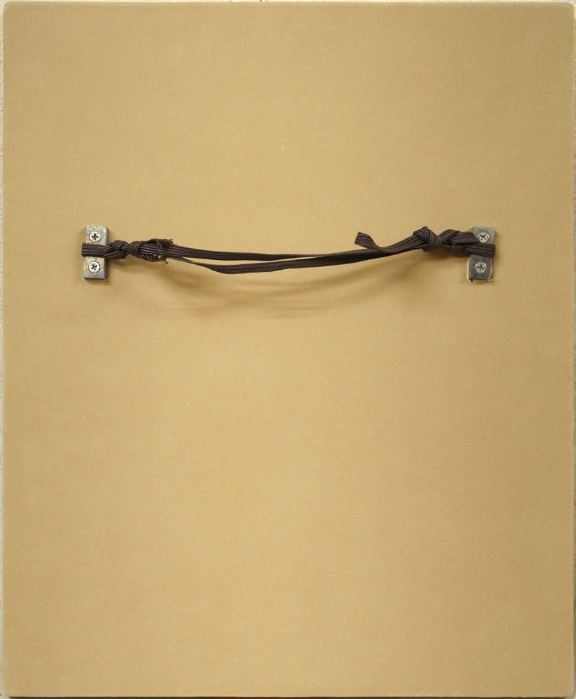 横尾忠則「アーチスト」陶板レリーフ　作品裏側画像