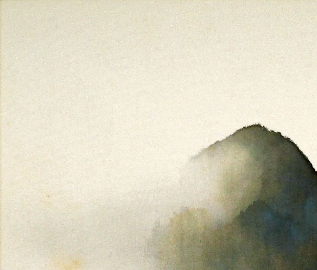 横山大観「春趣（山桜）」絹本・彩色・6号 絵画買取・販売の小竹美術