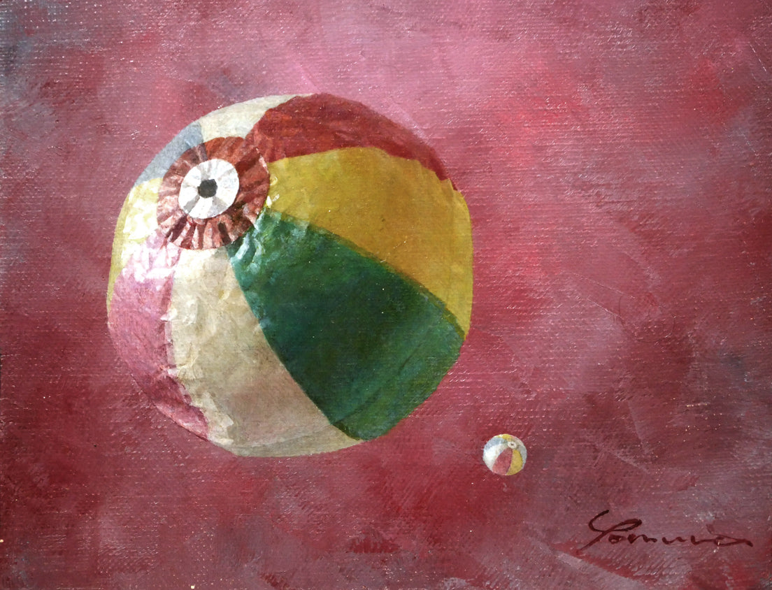 余村展「そら」油絵・M8号　拡大画像2