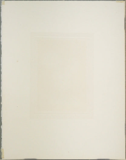 吉田勝彦「薔薇二輪」銅版画　作品裏側画像