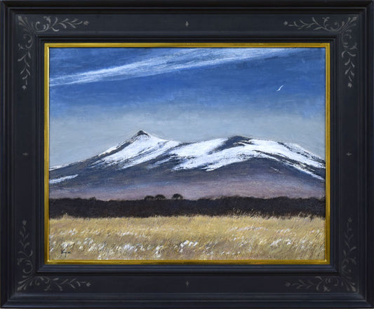 相原求一朗「駒ヶ岳初秋（北海道）」油絵・P10号