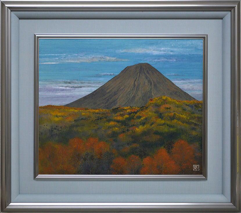 赤澤白翠「羊蹄山（蝦夷富士−北海道）」日本画・F8号