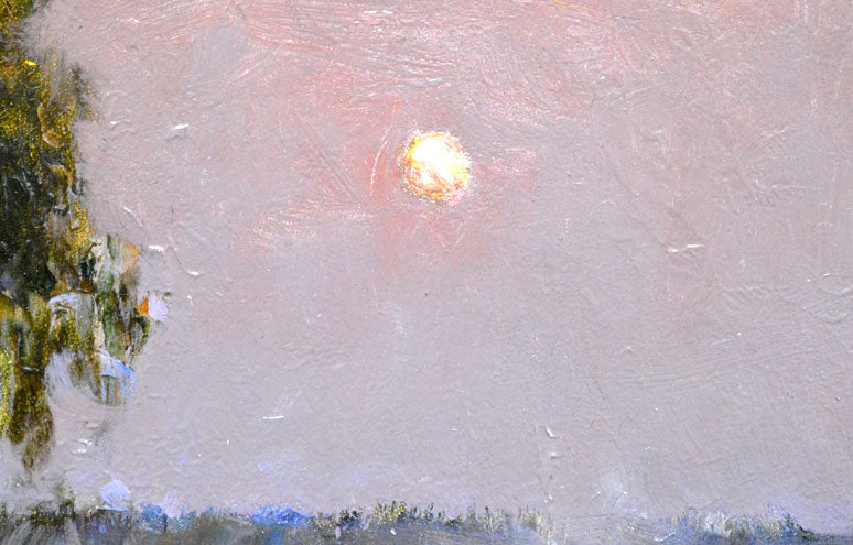 アラロフ「夜のパストウール」油絵・3号・月光荘　拡大部分2