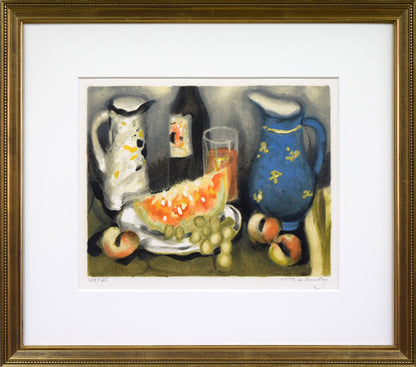 バブレーヌ「静物画」リトグラフ