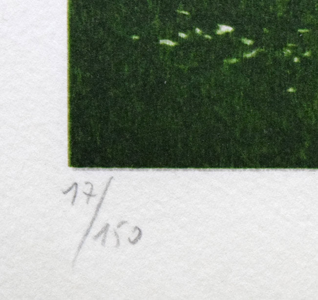 デペルト「ゴルフ場（仮称：縦）」リトグラフ　限定番号（ed,17/150）拡大画像