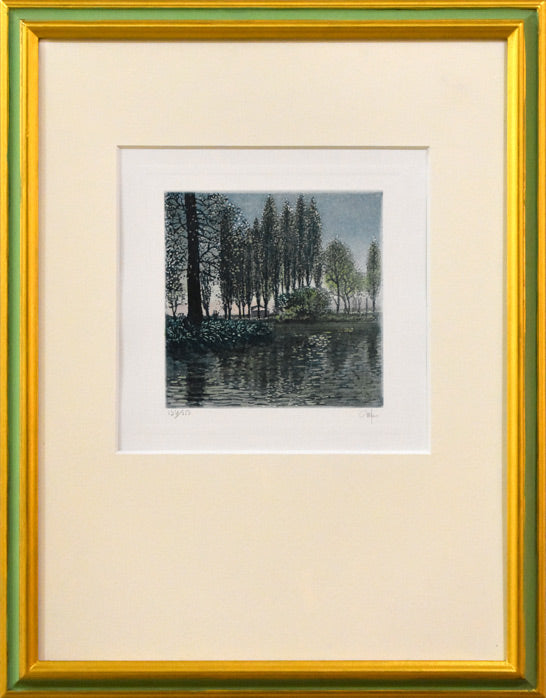 ジョルジオ・フェラーリ「外国風景1」銅版画