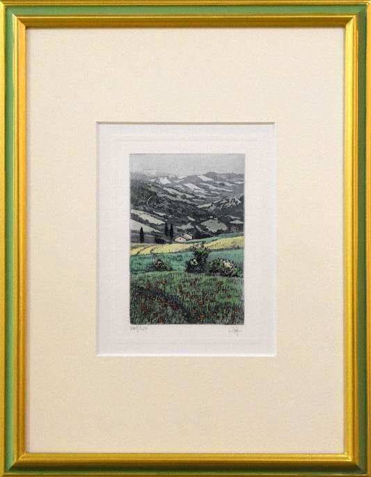 ジョルジオ　フェラーリ（Giorgio　Ferrari）「外国風景」銅版画