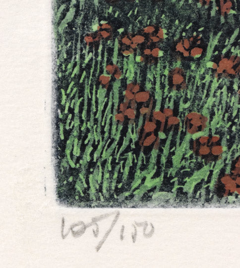ジョルジオ・フェラーリ「外国風景2」銅版画　限定番号部分（ed，105/150）