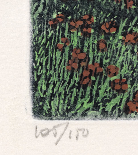 ジョルジオ　フェラーリ（Giorgio　Ferrari）「外国風景」銅版画　限定番号（ed,105/150）