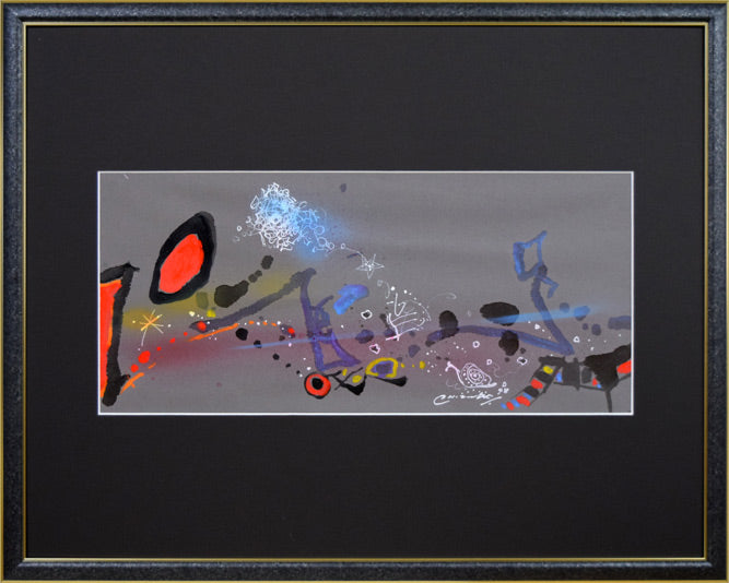 藤野千鶴子「宙（そら）」水彩画