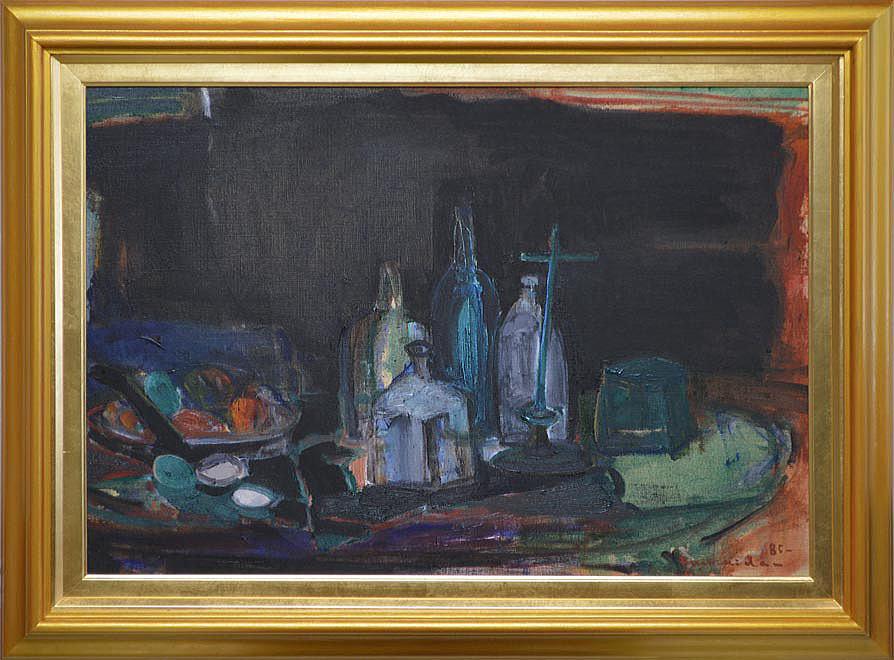 伏木田　光夫「十字架のある静物」油絵・M20号・1985年個展出品作