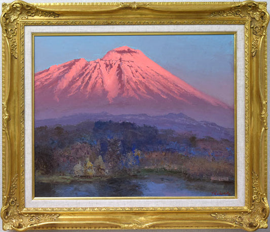 橋本八百二「岩手山」油絵・F15号