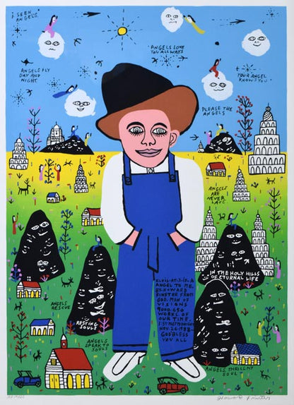 ハワード・フィンスター「Baby　Elvis」シルクスクリーン版画　作品全体拡大画像