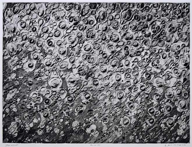 一原有徳「R1W51」銅版画　作品全体拡大画像