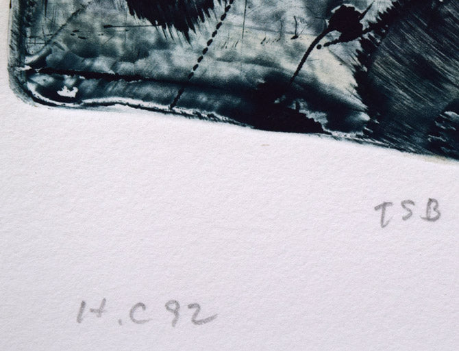 一原有徳「TSB」銅版画　限定番号（H.C＝作家保存版）、年記（1992年作）、タイトル画像