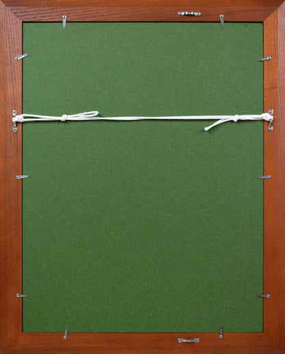一原有徳「TSB」銅版画　額縁裏側画像