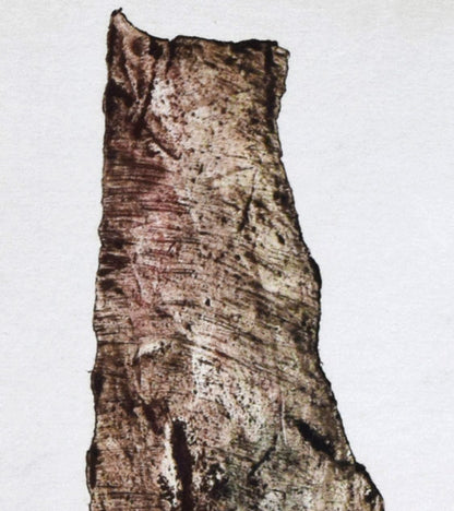 一原有徳「山」モノタイプ（一点物銅版画）　拡大画像1