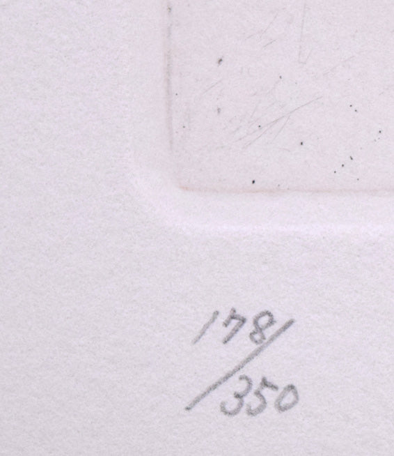 池田満寿夫「カップル」銅版画　限定番号（ed,178/350）拡大画像