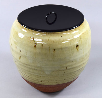 石黒宗麿「灰失透釉壺」清水卯一箱　作品全体拡大画像1