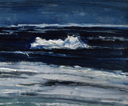 伊藤正「流氷」油絵・F8号　拡大画像2