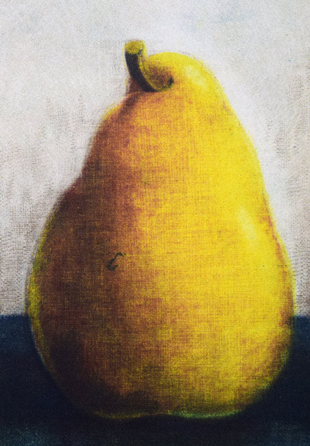 伊藤倭子「5つの梨」銅版画　拡大画像2