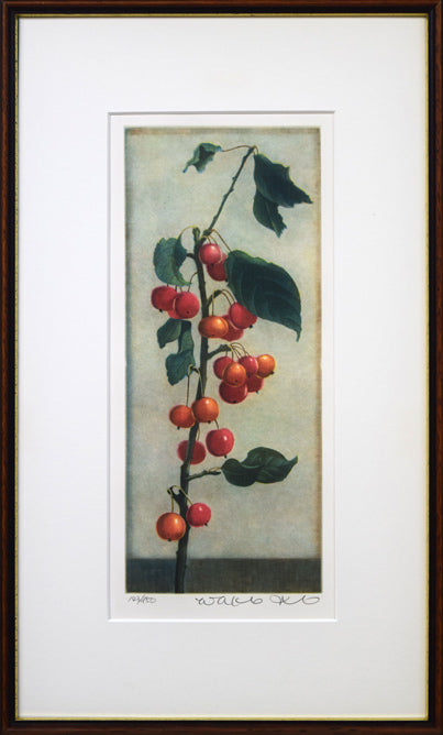 伊藤倭子「赤い実」銅版画