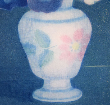 伊藤倭子「三色菫」銅版画　拡大画像3
